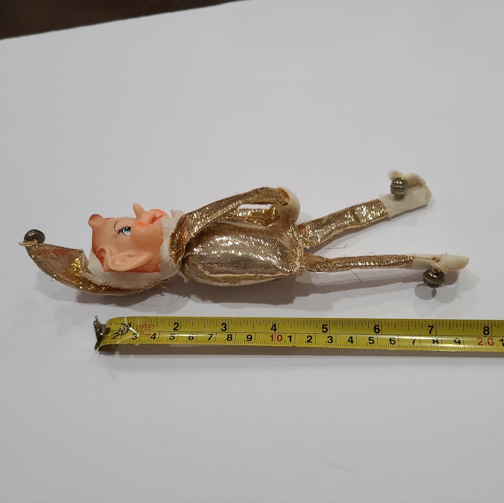 Vintage knee hugger Elf gold with  bells - Picture 8 of 8